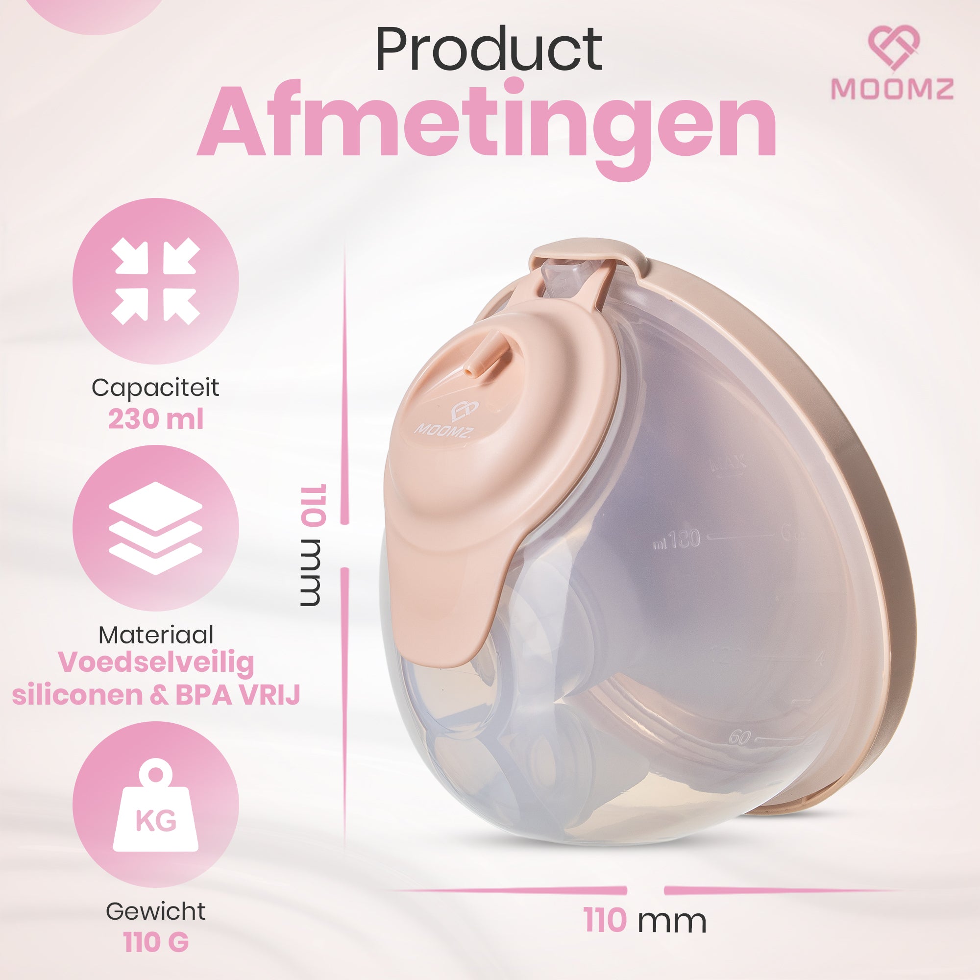 Moomz Handsfree Borstkolf Flex Pro+ Dubbel