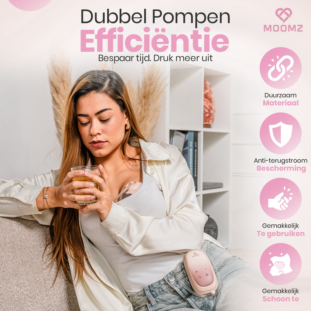 Moomz Handsfree Borstkolf Flex Pro+ Dubbel